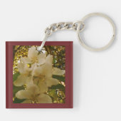 Apple Blossom Burgundy Sleutelhanger (Achterkant)