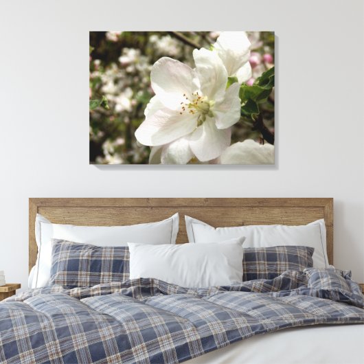 Apple Blossom Canvas Print (Insitu (Slaapkamer))