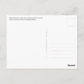 Apple Blossom Close-up foto in Sunshine Briefkaart (Achterkant)