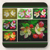 Apple Blossom Collage - Enhanced Digital Photo Bier Onderzetter (Voorkant)