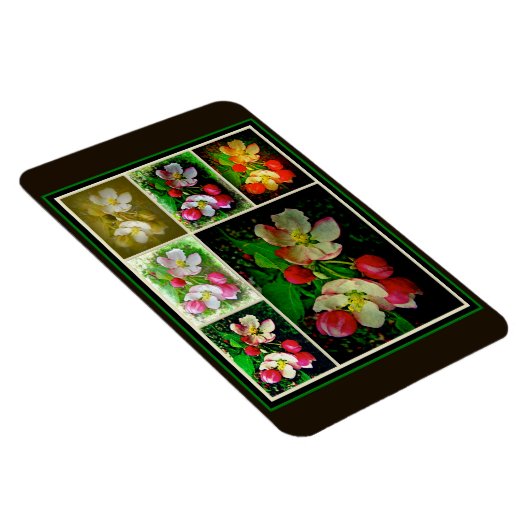 Apple Blossom Collage - Enhanced Digital Photo Magneet (Rechterzijde)