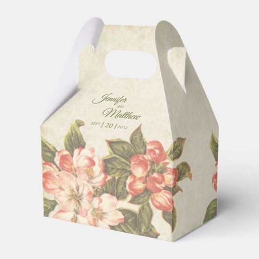  Apple Blossom & Damask Favor Box Bedankdoosjes (Voorkant Zijde)