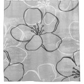 Apple Blossom Dream: Abstract Ornament Douchegordijn (Voorkant)