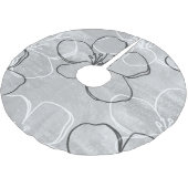 Apple Blossom Dream: Abstract Ornament Kerstboom Rok (Gekanteld)