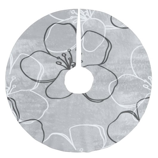 Apple Blossom Dream: Abstract Ornament Kerstboom Rok (Voorkant)