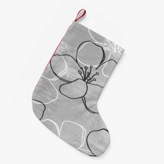 Apple Blossom Dream: Abstract Ornament Kleine Kerstsok (Voorkant (Hangend))
