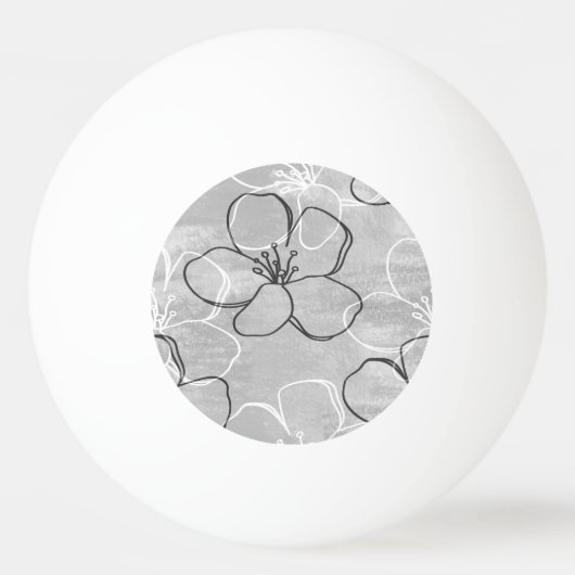 Apple Blossom Dream: Abstract Ornament Pingpongbal (Voorkant)