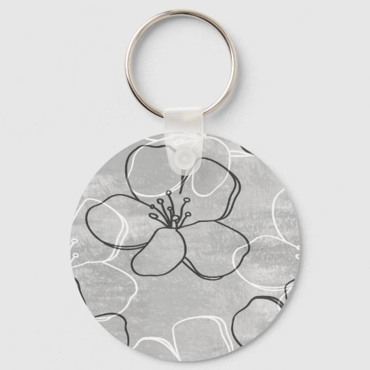 Apple Blossom Dream: Abstract Ornament Sleutelhanger (Voorkant)