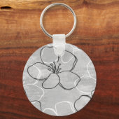 Apple Blossom Dream: Abstract Ornament Sleutelhanger (Achterkant)