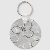 Apple Blossom Dream: Abstract Ornament Sleutelhanger (Achterkant)