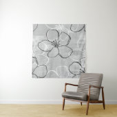 Apple Blossom Dream: Abstract Ornament Wandkleed (In situ)