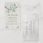 Apple blossom en bee Health Spa Visitekaartje (Voorkant / Achterkant)
