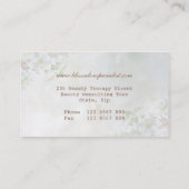 Apple blossom en bee Health Spa Visitekaartje (Achterkant)