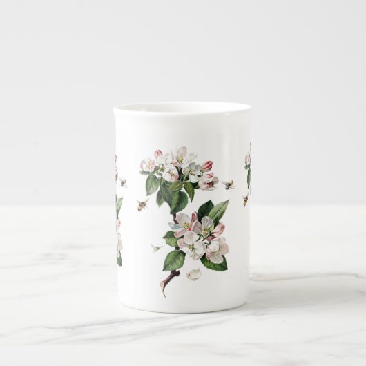 Apple Blossom en Bees Bone China Mok (Voorkant)