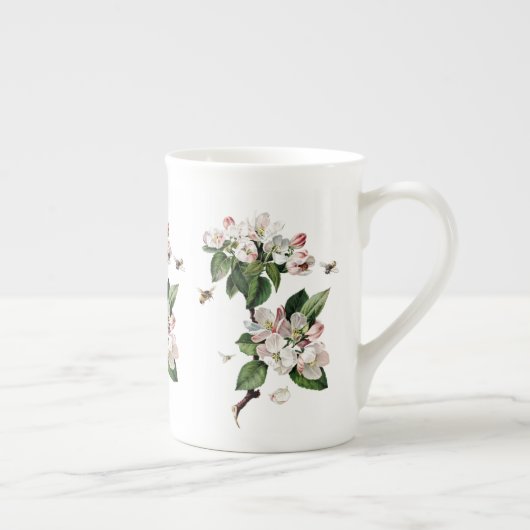 Apple Blossom en Bees Bone China Mok (Rechts)