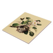 Apple Blossom en Bird's Nest Tegeltje (Zijkant)