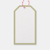  Apple Blossom en Plaid Gift Label Cadeaulabel (Achterkant)