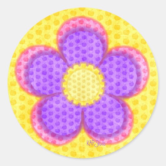 Apple Blossom Flower Ronde Sticker (Voorkant)