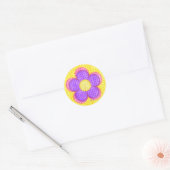 Apple Blossom Flower Ronde Sticker (Envelop)