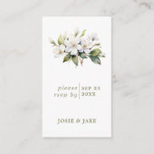 Apple Blossom flower RSVP Behuizing Kaart (Voorkant)