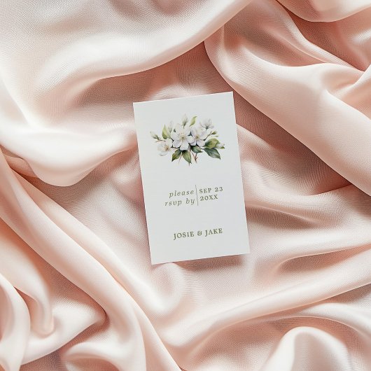 Apple Blossom flower RSVP Behuizing Kaart