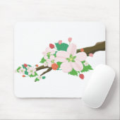 Apple Blossom Flowers Natuur Fruit Tree Spring Muismat (Met muis)