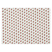 Apple Blossom & Fruits on Branch on White Tafelkleed (Voorkant (Horizontaal))