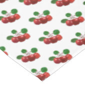 Apple Blossom & Fruits on Branch on White Tafelkleed (Gekanteld)