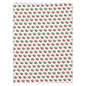 Apple Blossom & Fruits on Branch on White Tafelkleed (Voorkant)