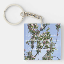 Apple blossom gedicht sleutelhanger