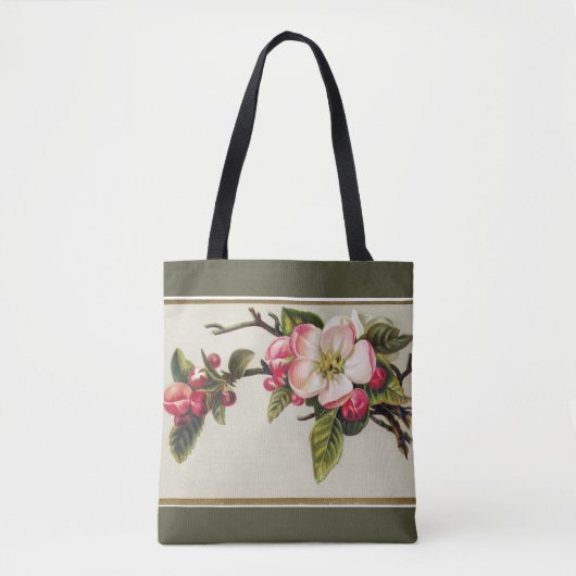  Apple Blossom Green Tote Bag (Voorkant)