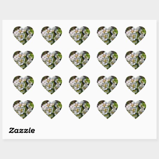 Apple Blossom Hart Sticker (Vel)