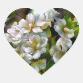 Apple Blossom Hart Sticker (Voorkant)