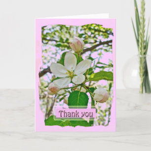Apple Blossom - Hartelijk dank Bedankkaart