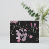 Apple Blossom in Ink Briefkaart (Staand voorkant)
