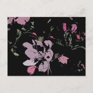 Apple Blossom in Ink Briefkaart
