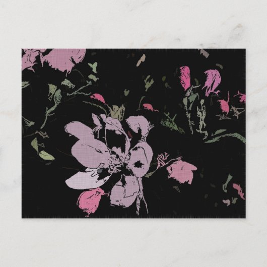Apple Blossom in Ink Briefkaart (Voorkant)