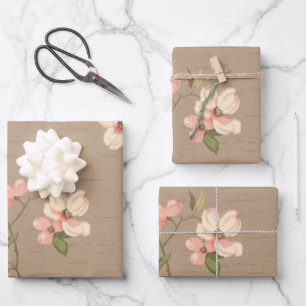Apple Blossom Inpakpapier Vel