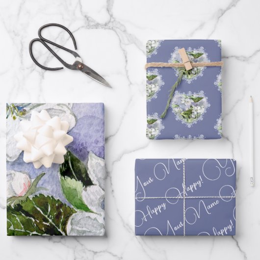 Apple blossom inpakpapier vel (Voorkant)