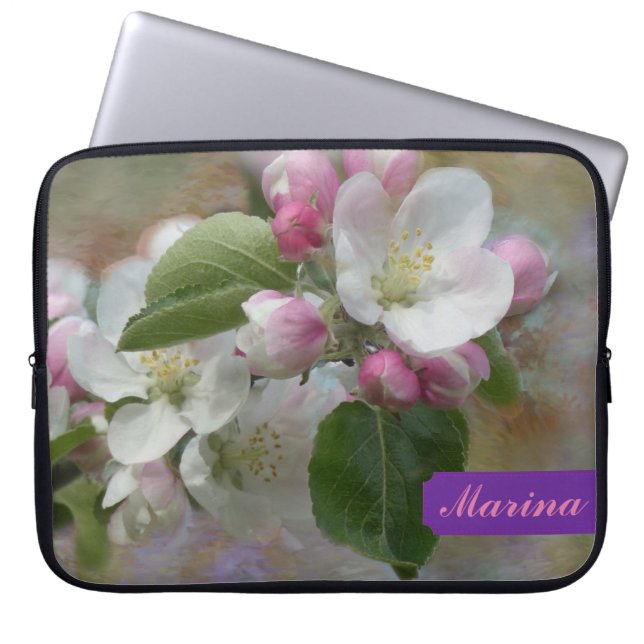 Apple Blossom Laptop Slapje Sleeve (Voorkant)