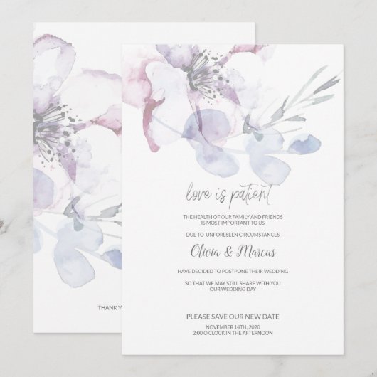 Apple Blossom Love is het uitstellen van een bruil Kaart (Voorkant / Achterkant)