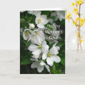 Apple Blossom-Moederdag Kaart (Gele Bloem)