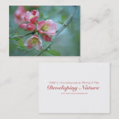 Apple Blossom #P0356 Mini Print Visitekaartje (Voorkant / Achterkant)