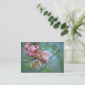 Apple Blossom #P0356 Mini Print Visitekaartje (Staand voorkant)