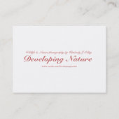 Apple Blossom #P0356 Mini Print Visitekaartje (Achterkant)