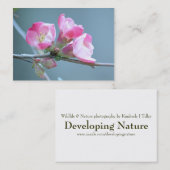 Apple Blossom #P0358 Mini Print Visitekaartje (Voorkant / Achterkant)