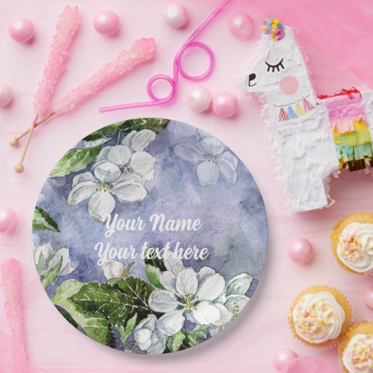 Apple blossom papieren bordje (Feest)