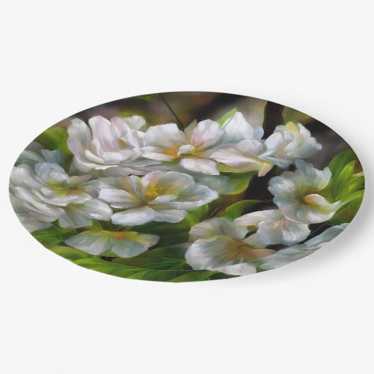 Apple Blossom Papieren Bordje (Gekanteld)