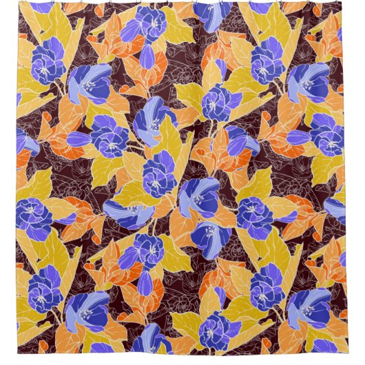 Apple Blossom Pattern Douchegordijn (Voorkant)