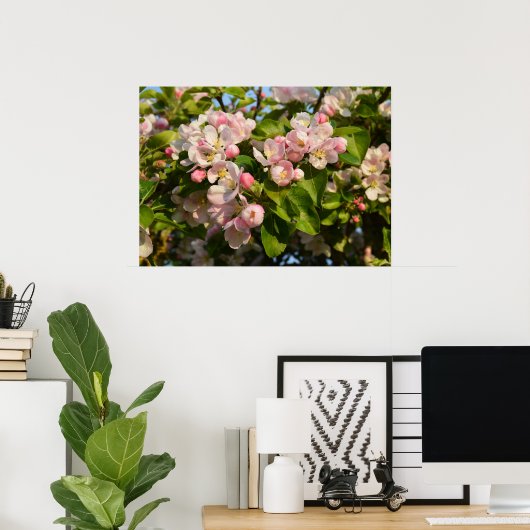 Apple blossom poster (Thuiskantoor)